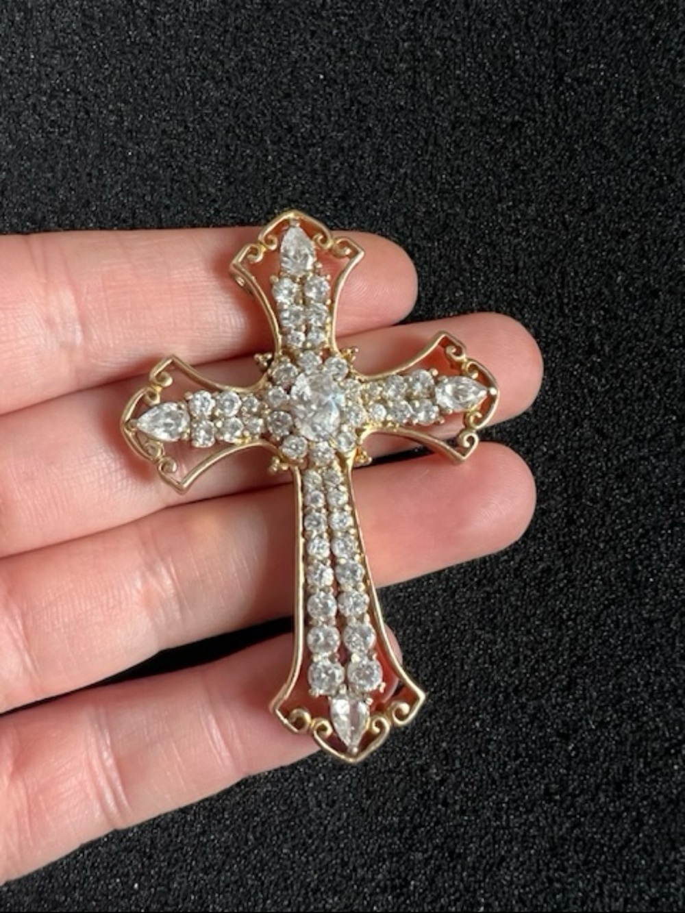 925 Sterling silver Big Cross Pendant